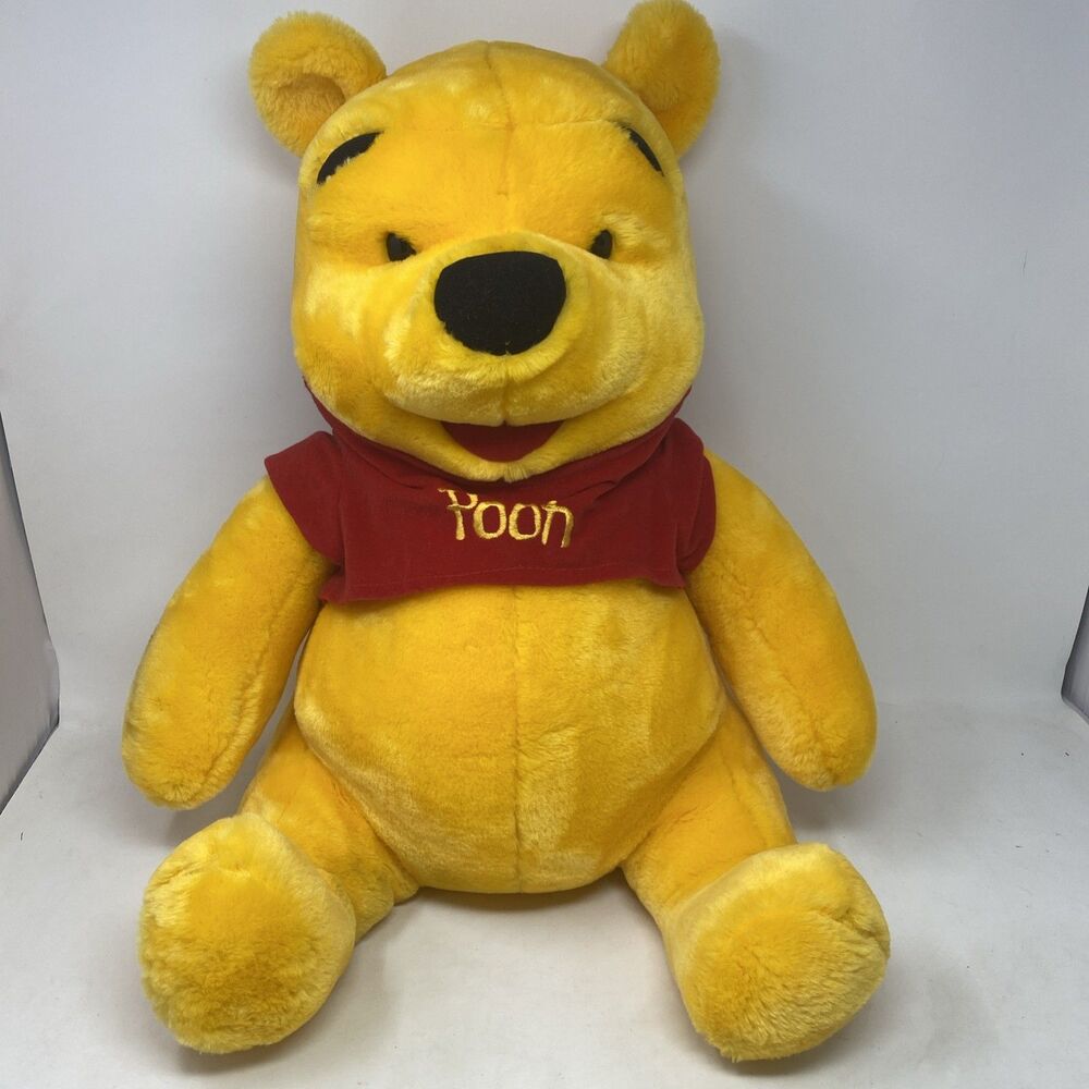 Vintage Disney Winnie The Pooh Large Giant 20" Soft Plush Stuffed Bear By Mattel